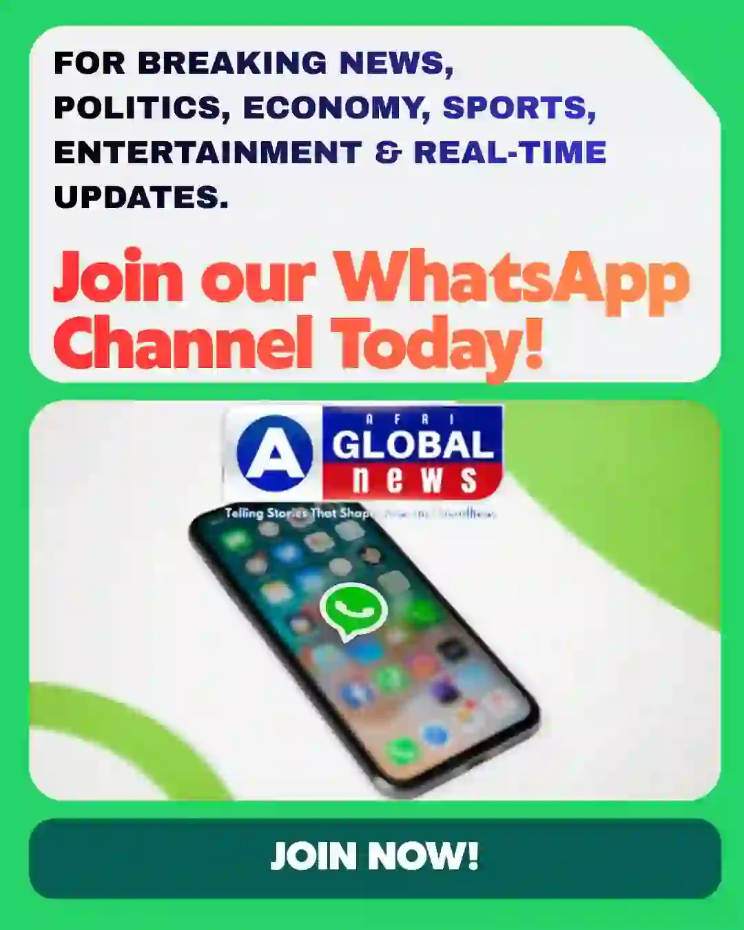 Join Afri-Global News on WhatsApp
